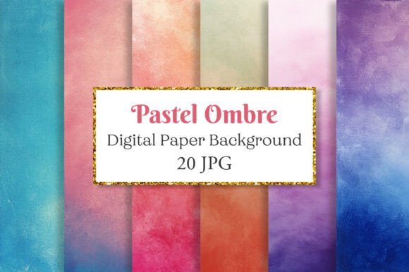 Download Pastel Ombre Scrapbook Background Papers - Background paper Collection