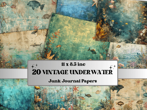 Download Vintage Underwater Background Paper - Background paper Collection