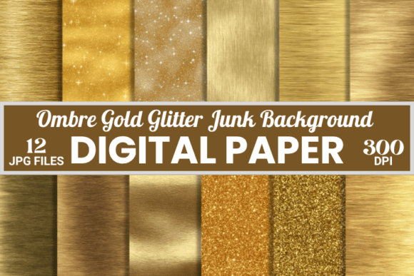 Download Ombre Gold Glitter Junk Background Paper - Background paper Collection