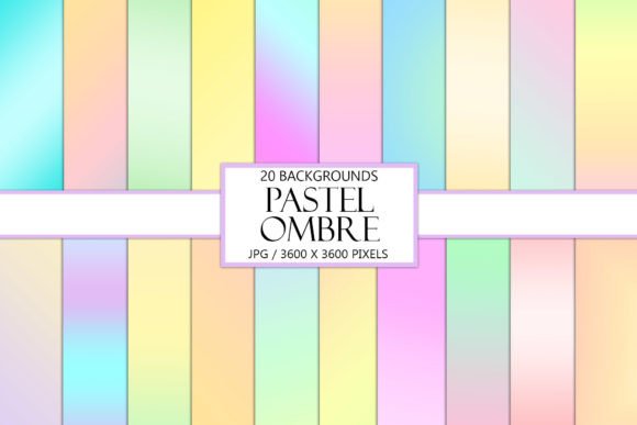 Download Pastel Ombre Scrapbook Background Papers - Background paper Collection