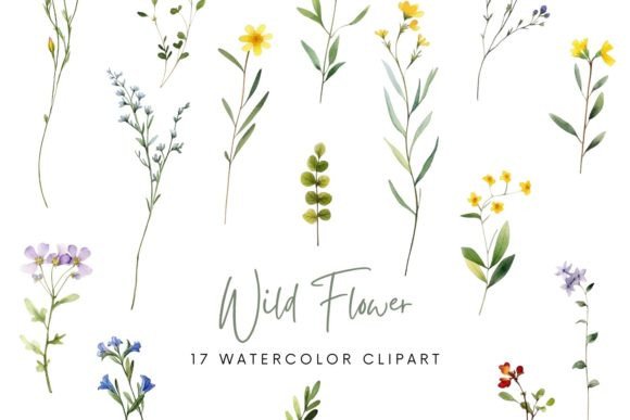 Download Watercolor Wild Flowers Sublimation - Wild flowers sublimation Collection