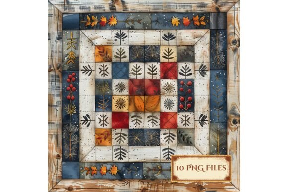 Download Winter Quilt Scrapbook Background Paper - Background paper Collection