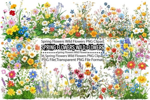 Download Spring Flowers Wild Flowers Sublimation - Wild flowers sublimation Collection