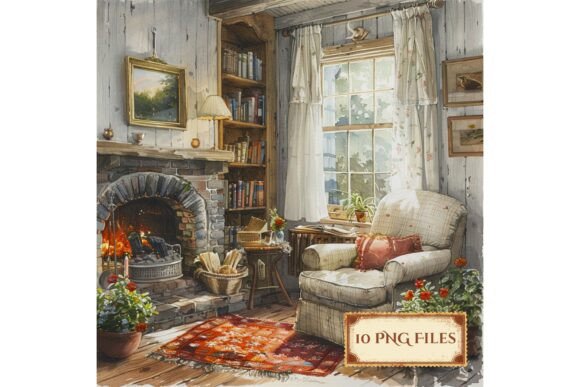 Download Cozy Cottage Scrapbook Background Paper - Background paper Collection