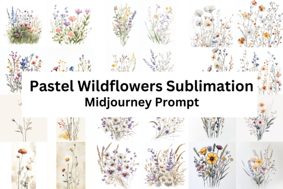Download Pastel Wild Flowers Sublimation - Wild flowers sublimation Collection